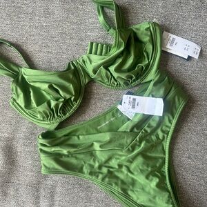Abercrombie & Fitch Green Bikini